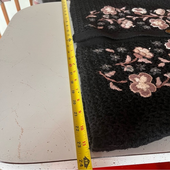 Y2K cowl neck button up floral grannycore cardigan - Picture 5 of 9